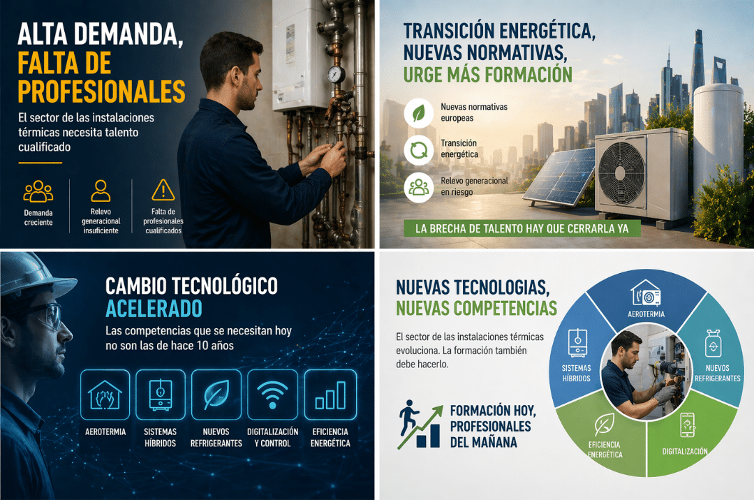 Falta cualificación en instalaciones térmicas: por qué es una oportunidad para los instaladores en 2026